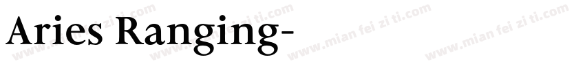 Aries Ranging字体转换